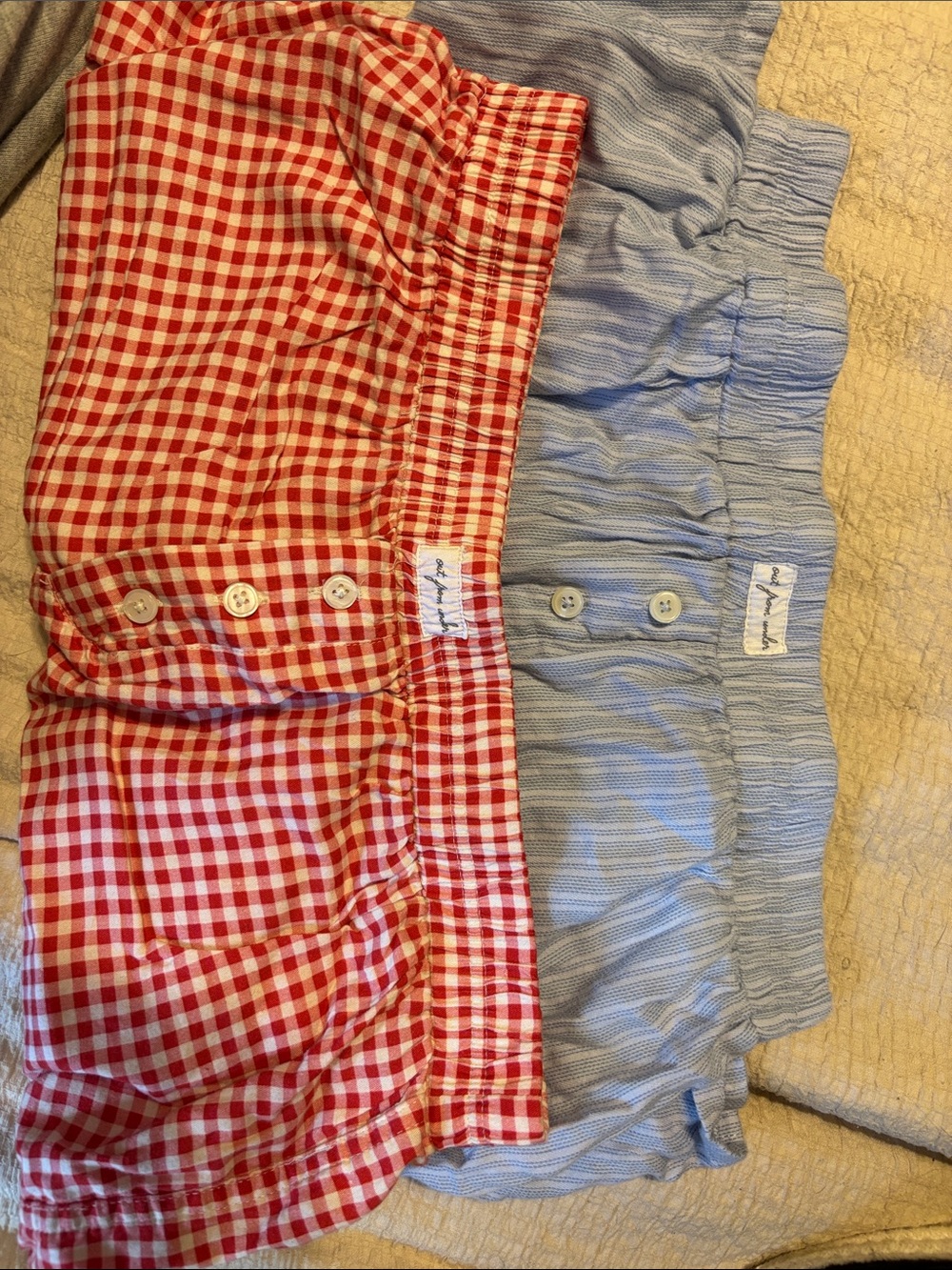 Urban Outfitters Red Gingham & Light Blue Women’s Shorts (Pair)